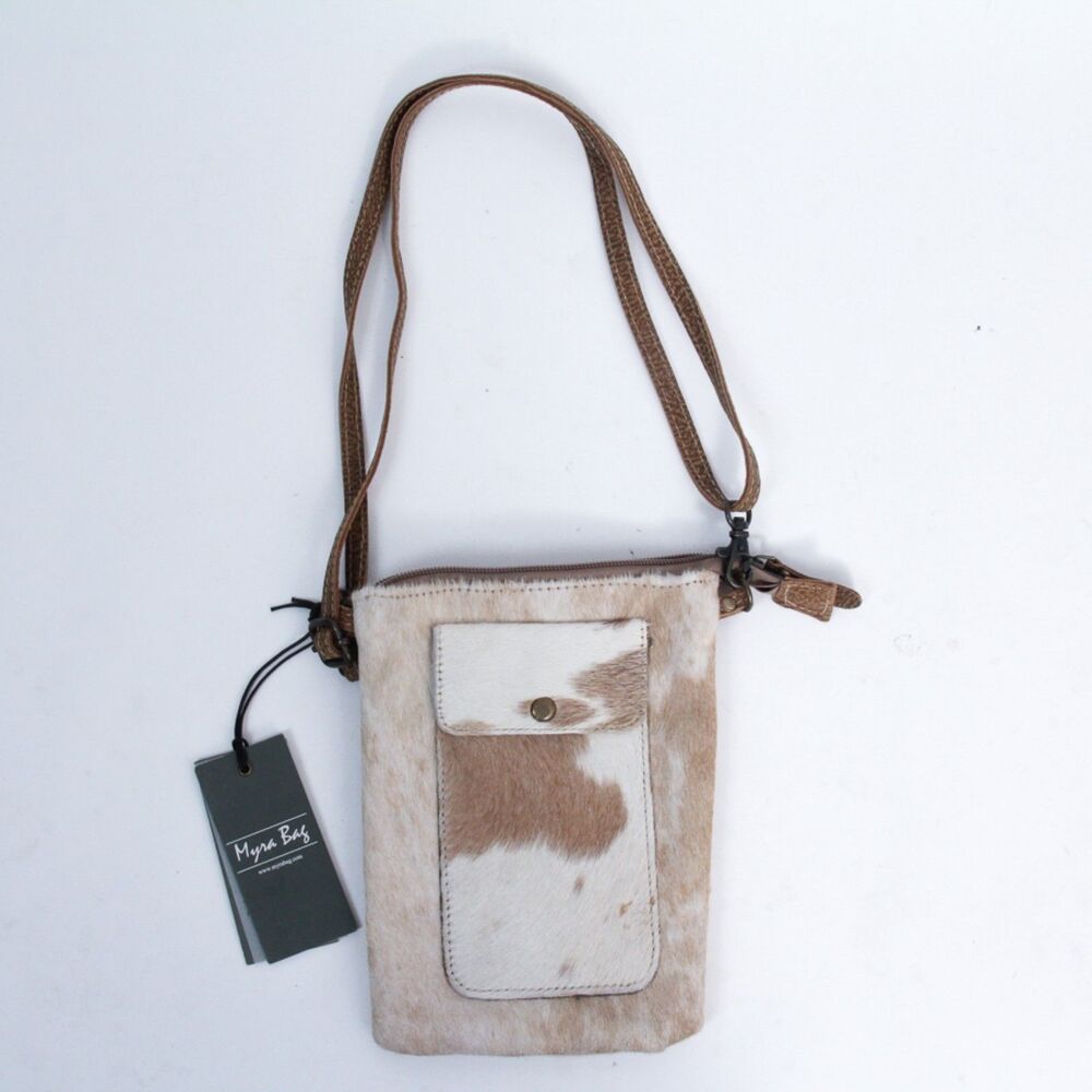Myra Bag Vuierra Rivet Women's Cow Hide Leather Crossbody Bags Small